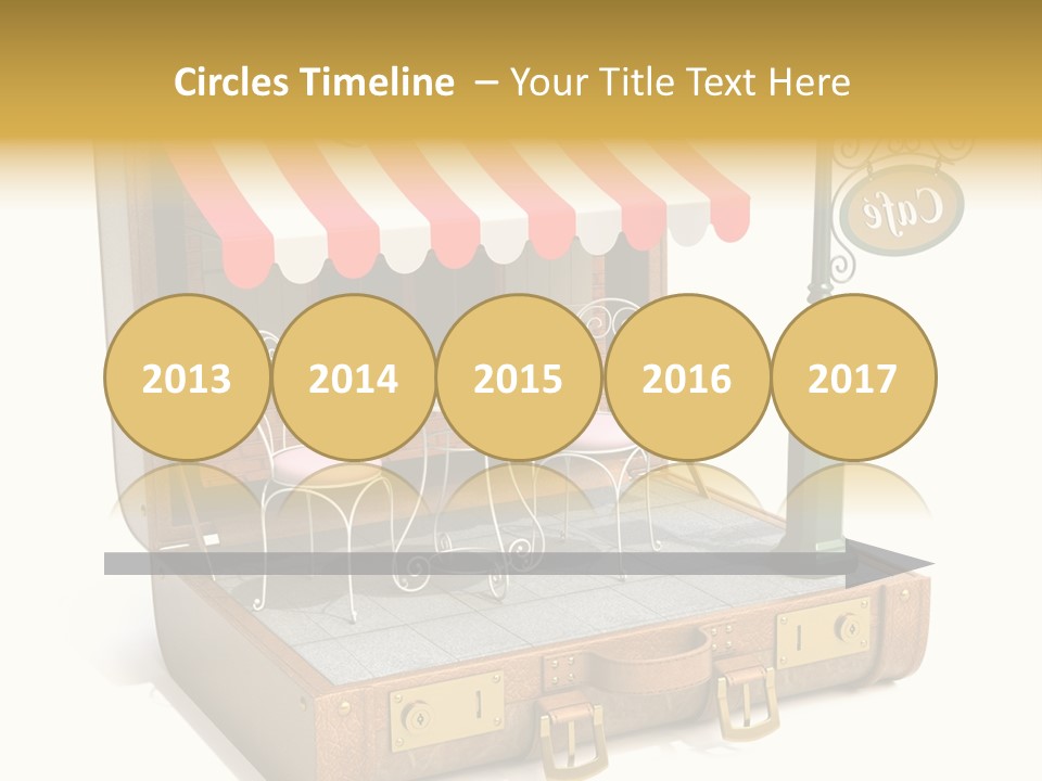 Montmartre Illustration Old PowerPoint Template