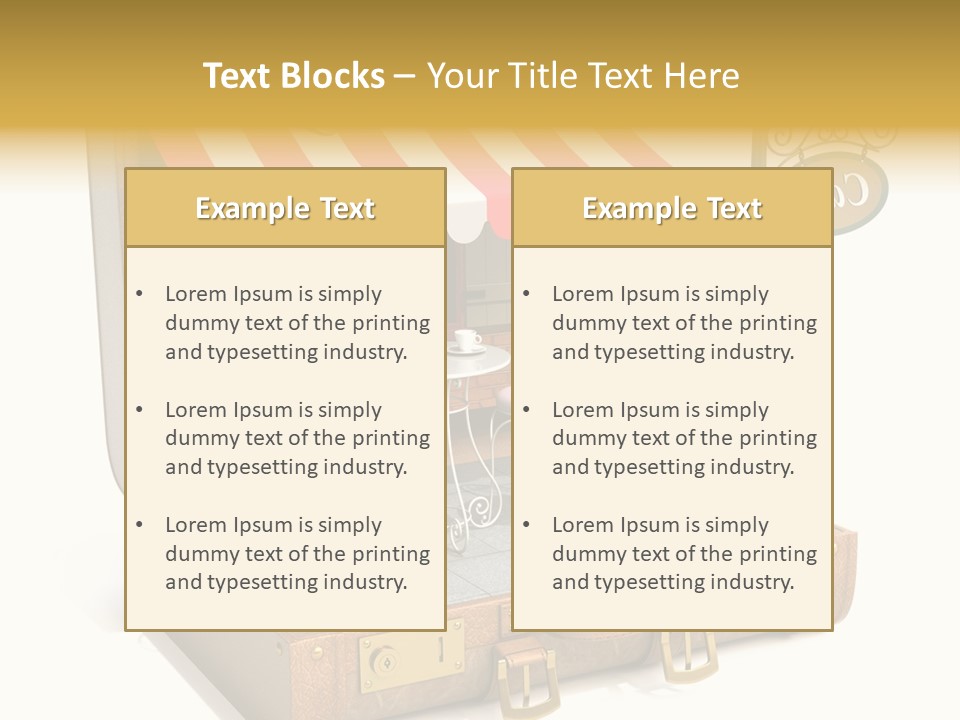 Montmartre Illustration Old PowerPoint Template