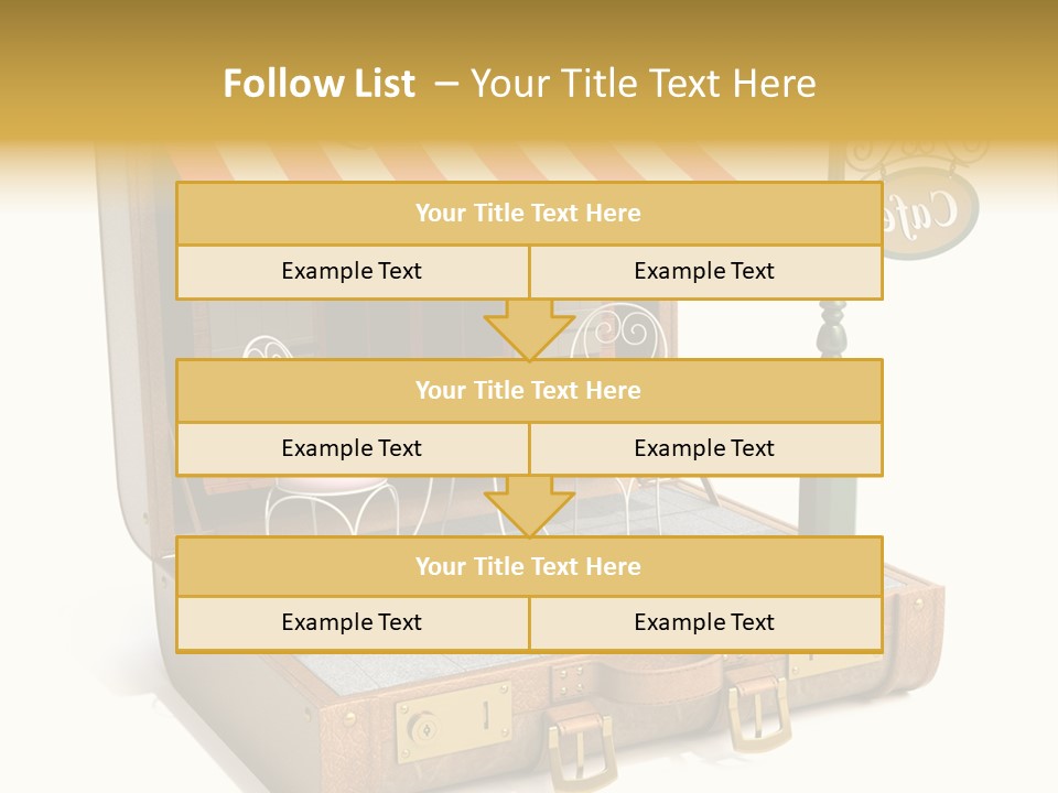 Montmartre Illustration Old PowerPoint Template