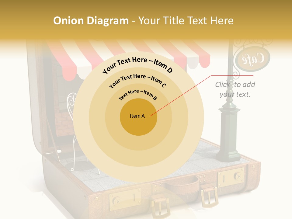 Montmartre Illustration Old PowerPoint Template