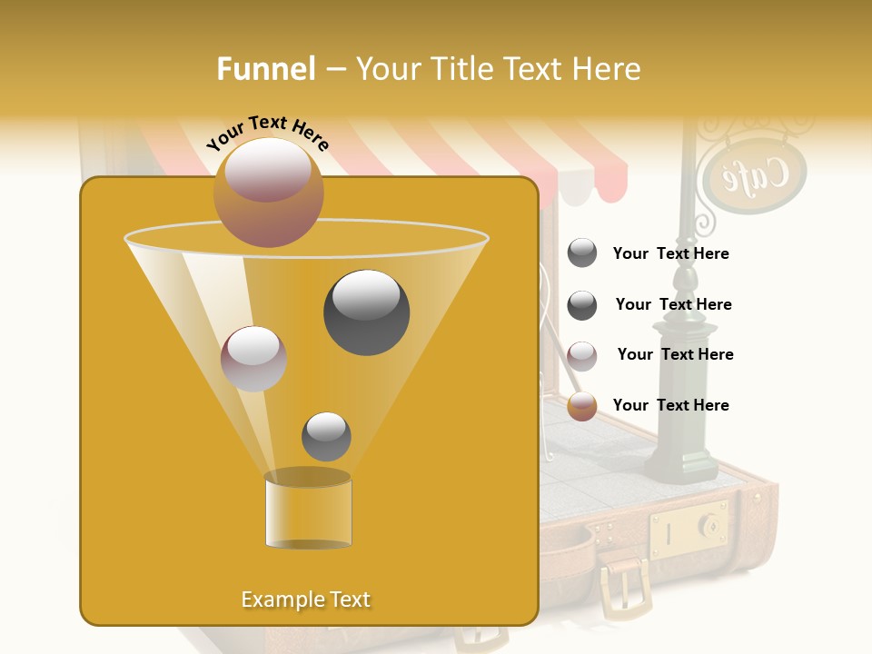 Montmartre Illustration Old PowerPoint Template