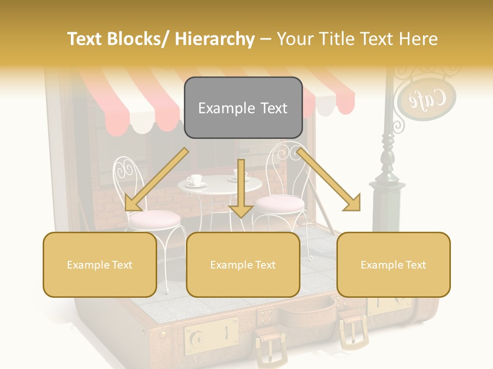 Montmartre Illustration Old PowerPoint Template
