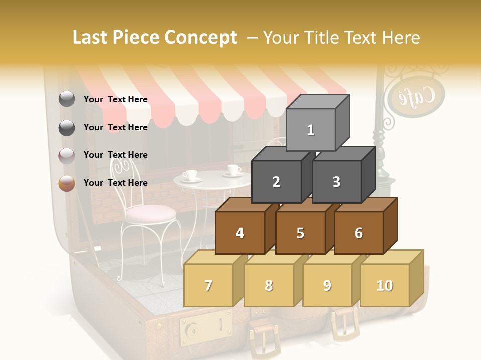 Montmartre Illustration Old PowerPoint Template