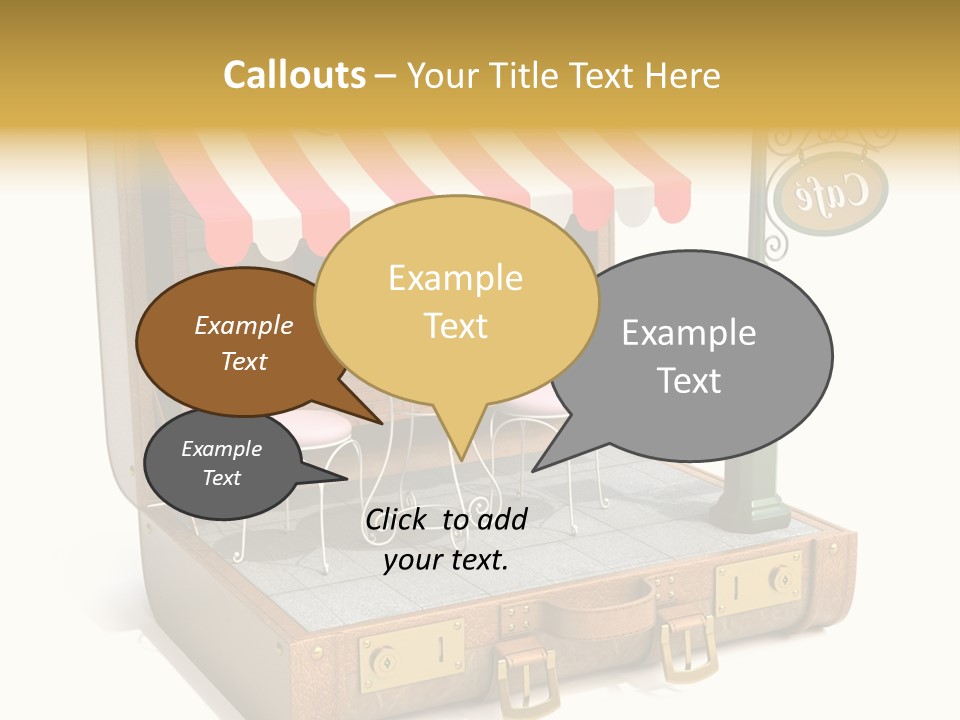 Montmartre Illustration Old PowerPoint Template