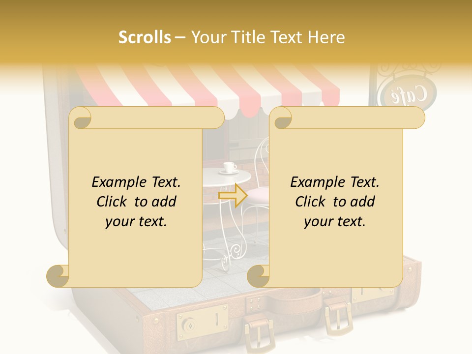 Montmartre Illustration Old PowerPoint Template