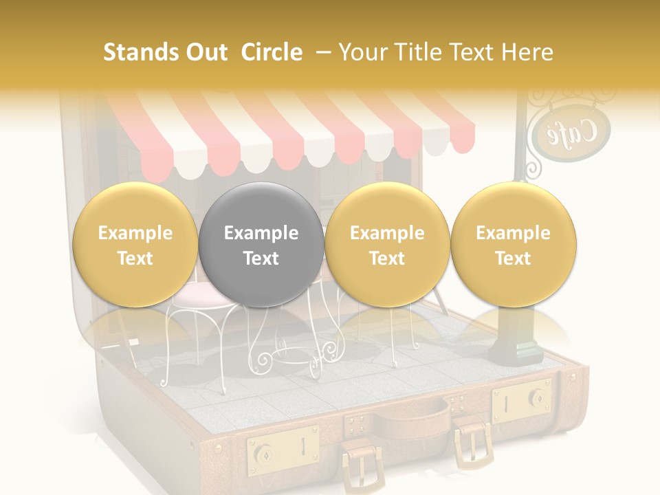 Montmartre Illustration Old PowerPoint Template