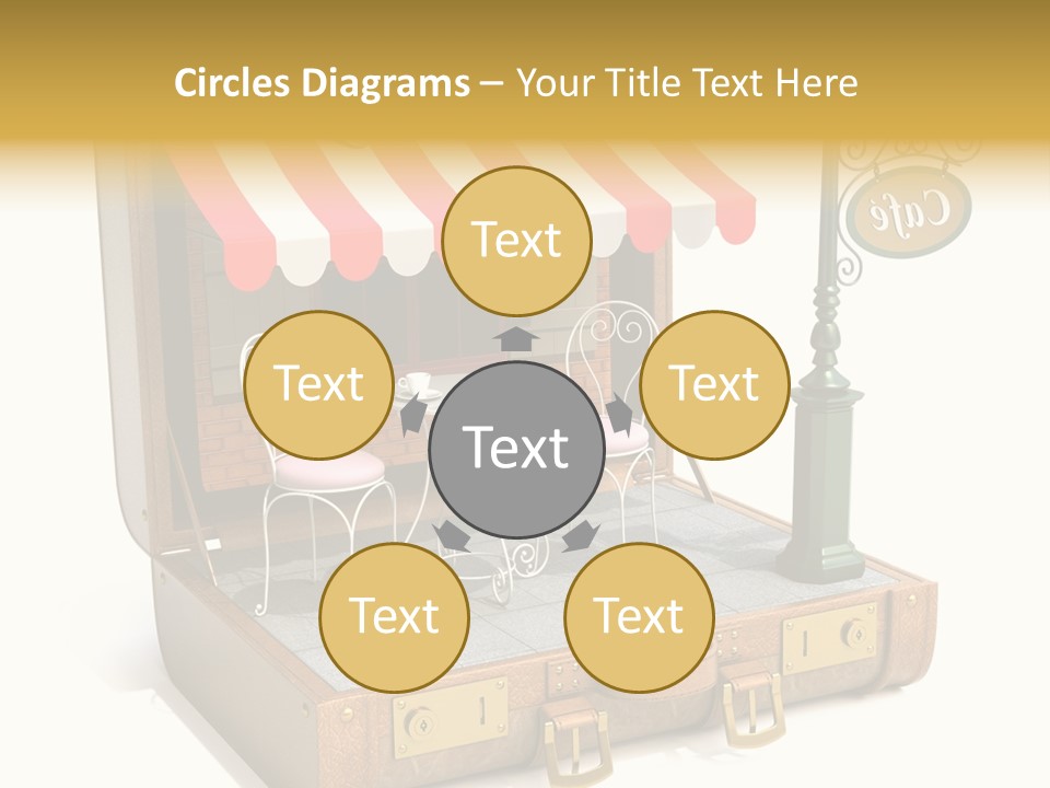 Montmartre Illustration Old PowerPoint Template