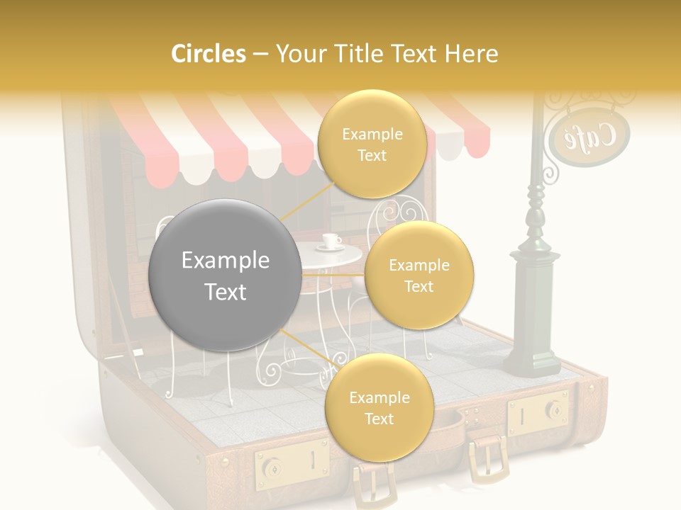 Montmartre Illustration Old PowerPoint Template