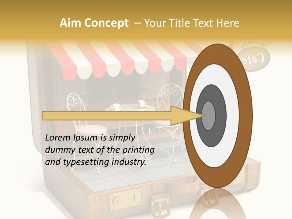 Montmartre Illustration Old PowerPoint Template