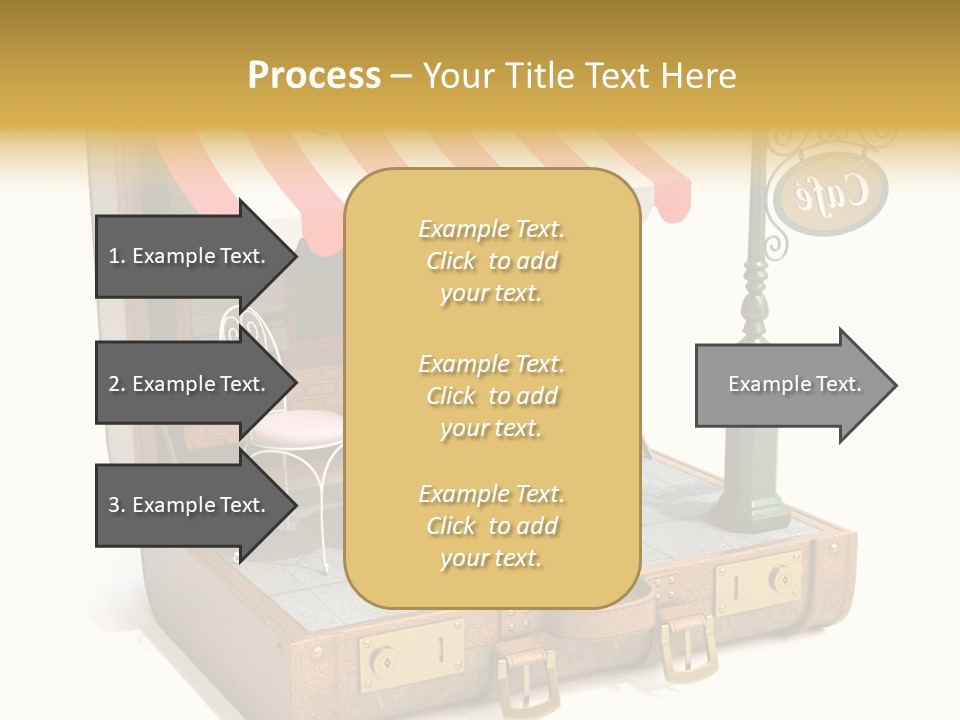 Montmartre Illustration Old PowerPoint Template