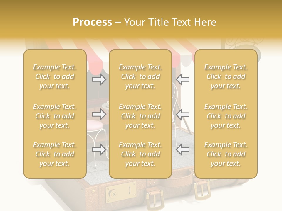 Montmartre Illustration Old PowerPoint Template