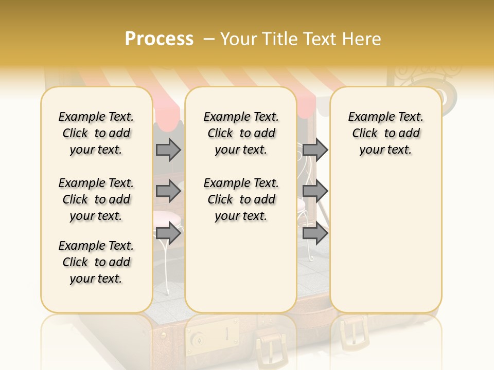 Montmartre Illustration Old PowerPoint Template
