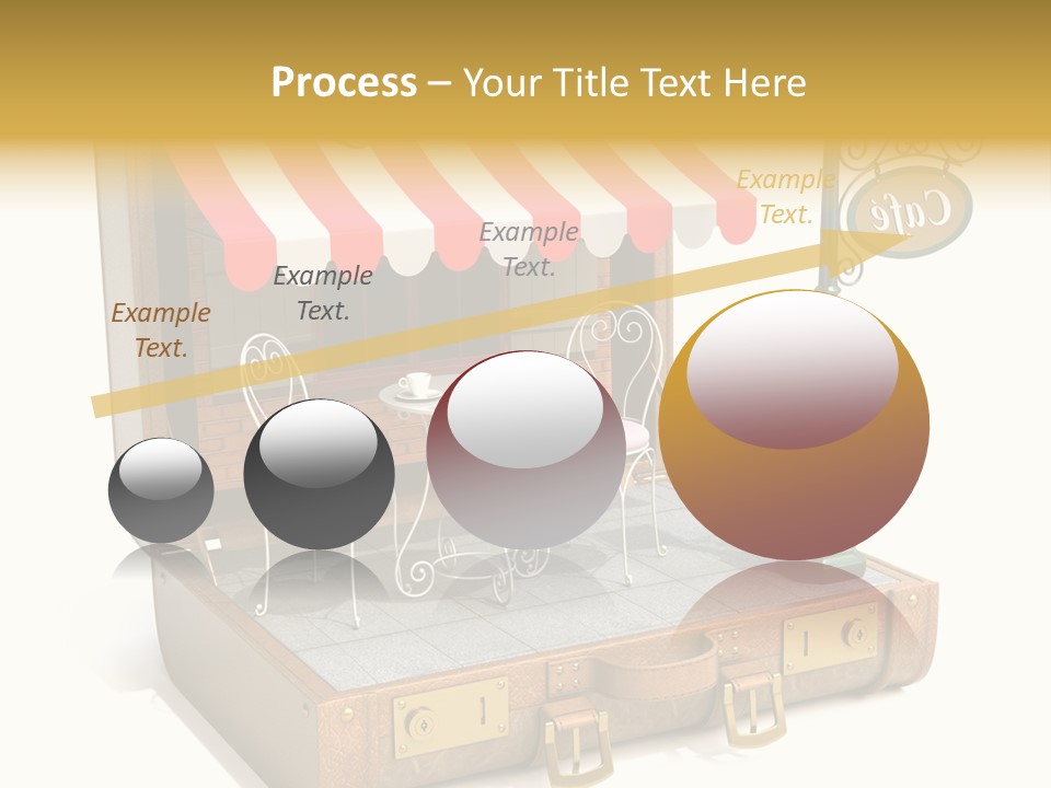 Montmartre Illustration Old PowerPoint Template