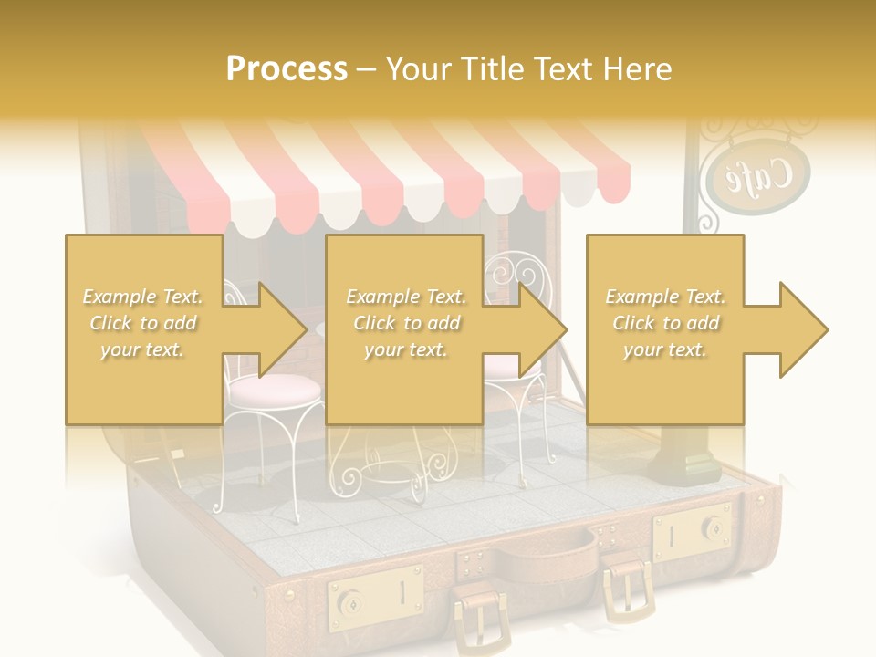 Montmartre Illustration Old PowerPoint Template