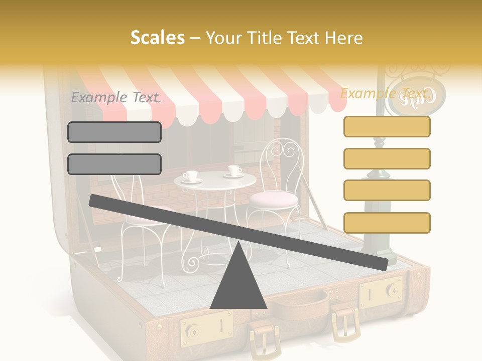 Montmartre Illustration Old PowerPoint Template