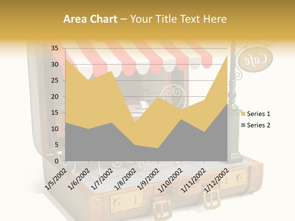 Montmartre Illustration Old PowerPoint Template