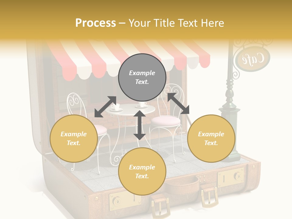 Montmartre Illustration Old PowerPoint Template