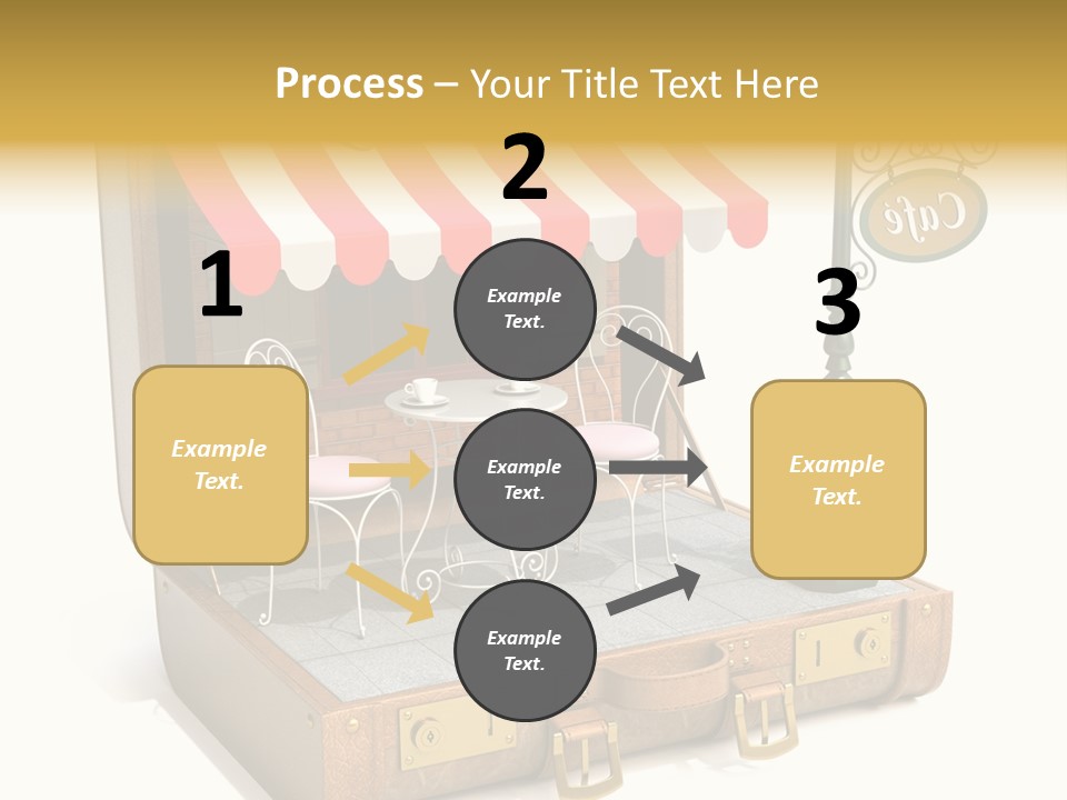 Montmartre Illustration Old PowerPoint Template