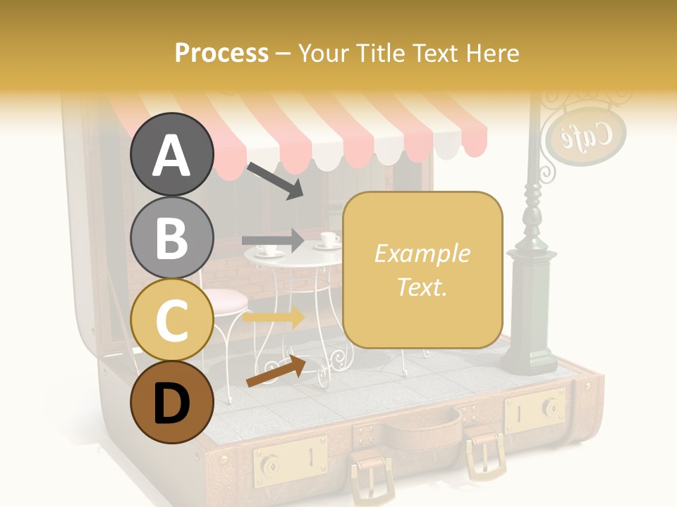 Montmartre Illustration Old PowerPoint Template