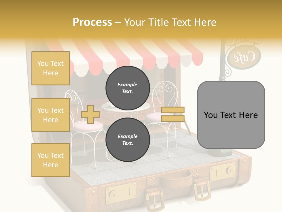 Montmartre Illustration Old PowerPoint Template