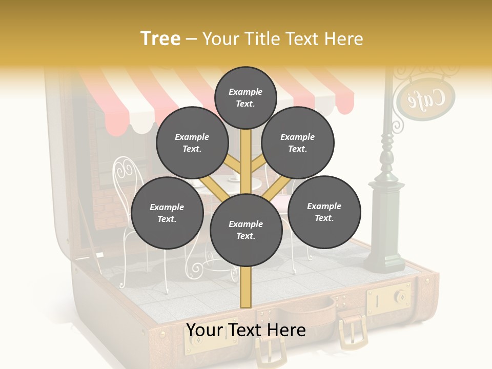 Montmartre Illustration Old PowerPoint Template