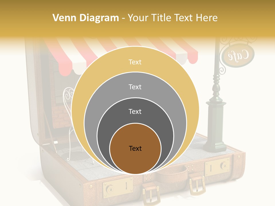 Montmartre Illustration Old PowerPoint Template