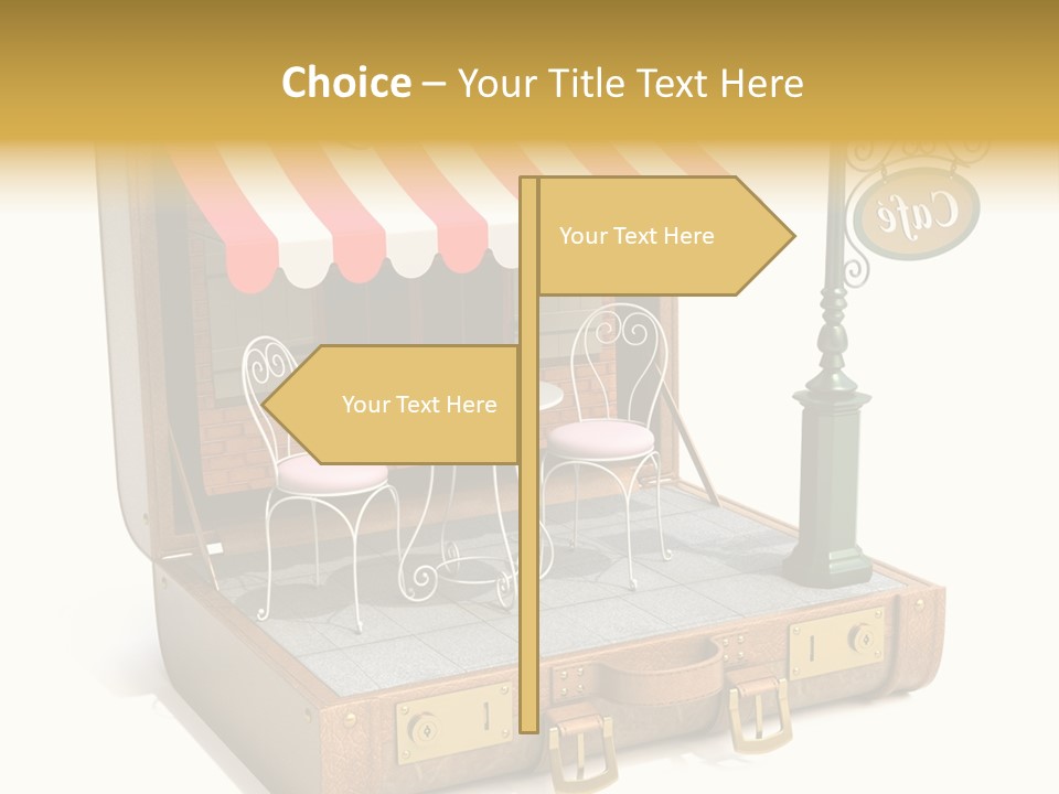 Montmartre Illustration Old PowerPoint Template