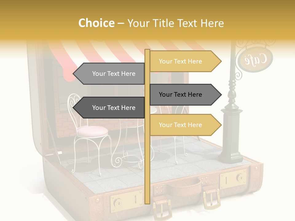 Montmartre Illustration Old PowerPoint Template