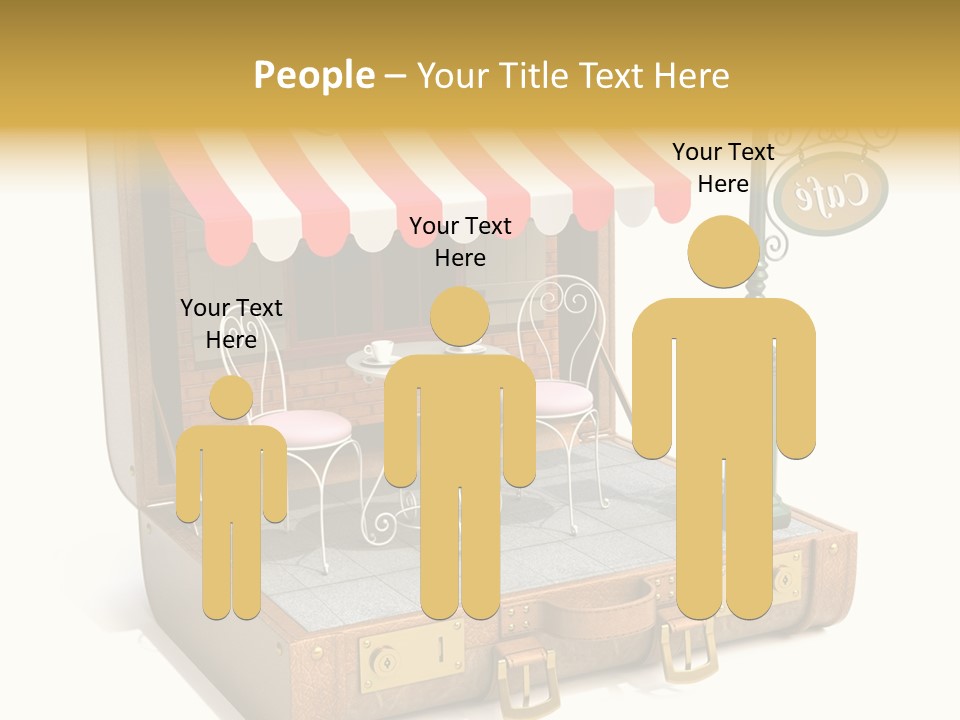 Montmartre Illustration Old PowerPoint Template