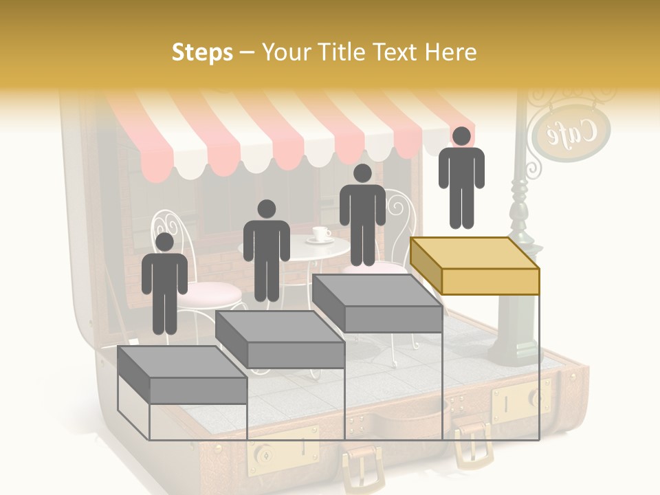 Montmartre Illustration Old PowerPoint Template