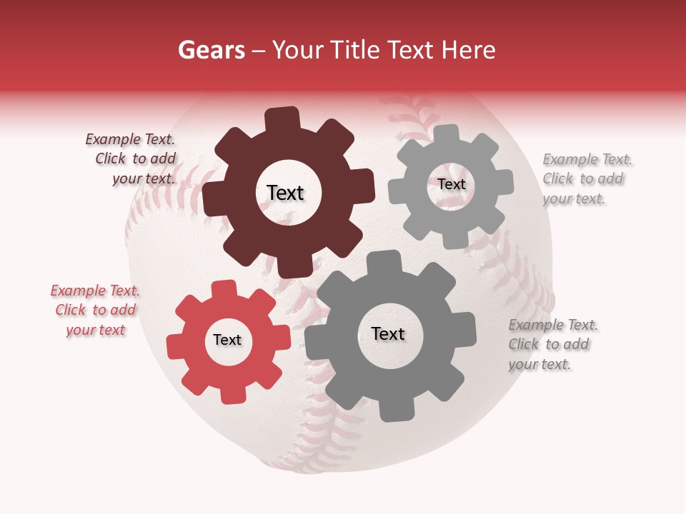 Clipping Path Photography Sports Ball PowerPoint Template