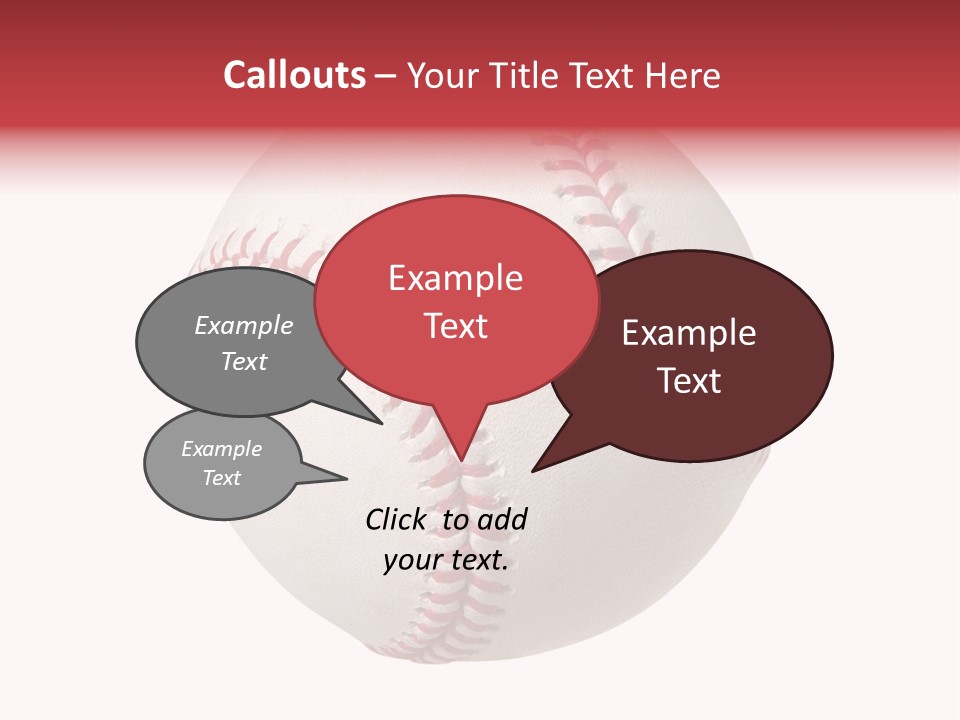 Clipping Path Photography Sports Ball PowerPoint Template