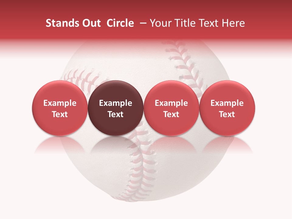 Clipping Path Photography Sports Ball PowerPoint Template