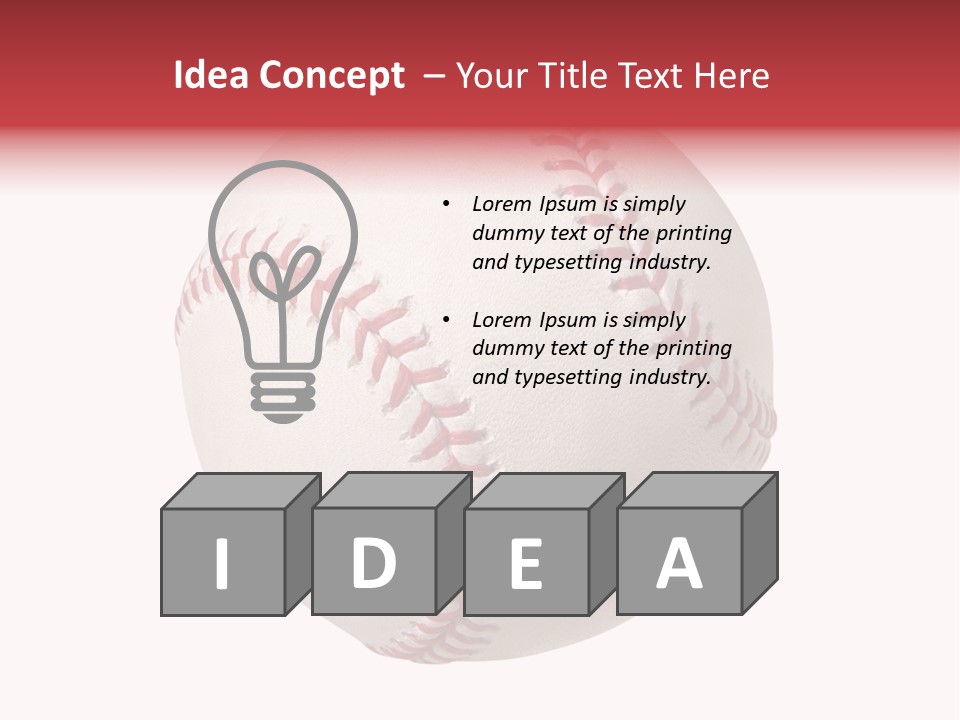 Clipping Path Photography Sports Ball PowerPoint Template