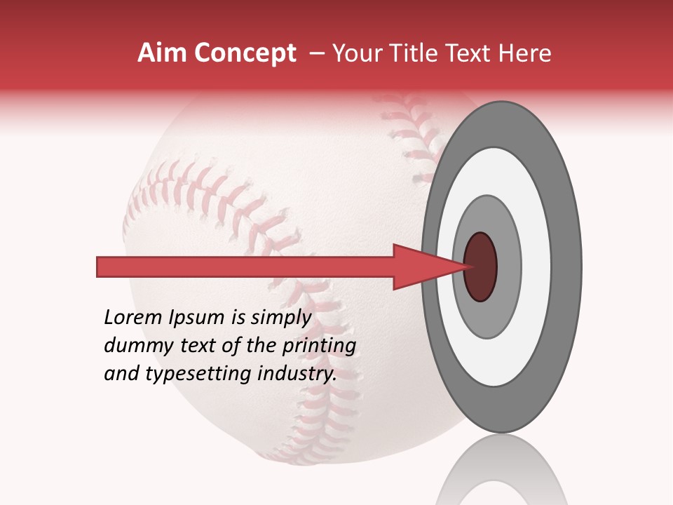 Clipping Path Photography Sports Ball PowerPoint Template