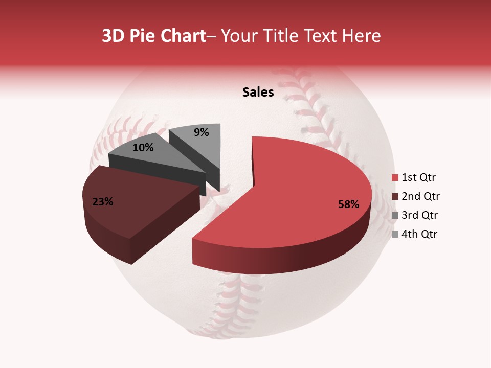 Clipping Path Photography Sports Ball PowerPoint Template