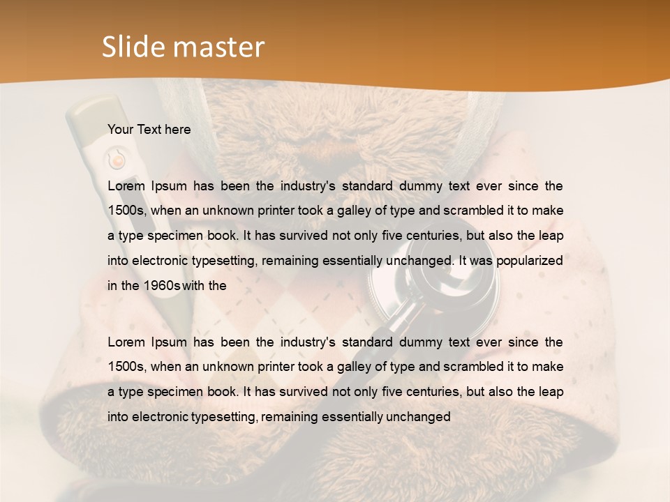 Accident Injury Teddy PowerPoint Template