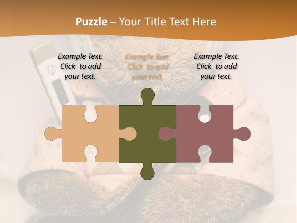 Accident Injury Teddy PowerPoint Template