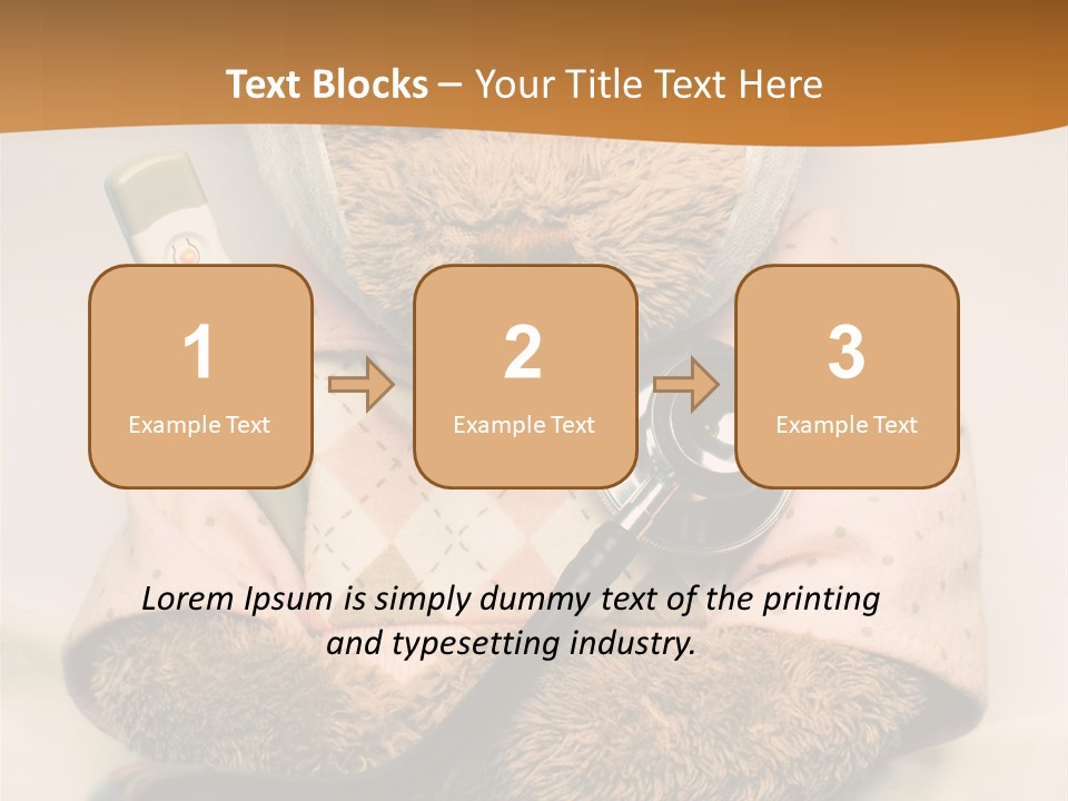 Accident Injury Teddy PowerPoint Template
