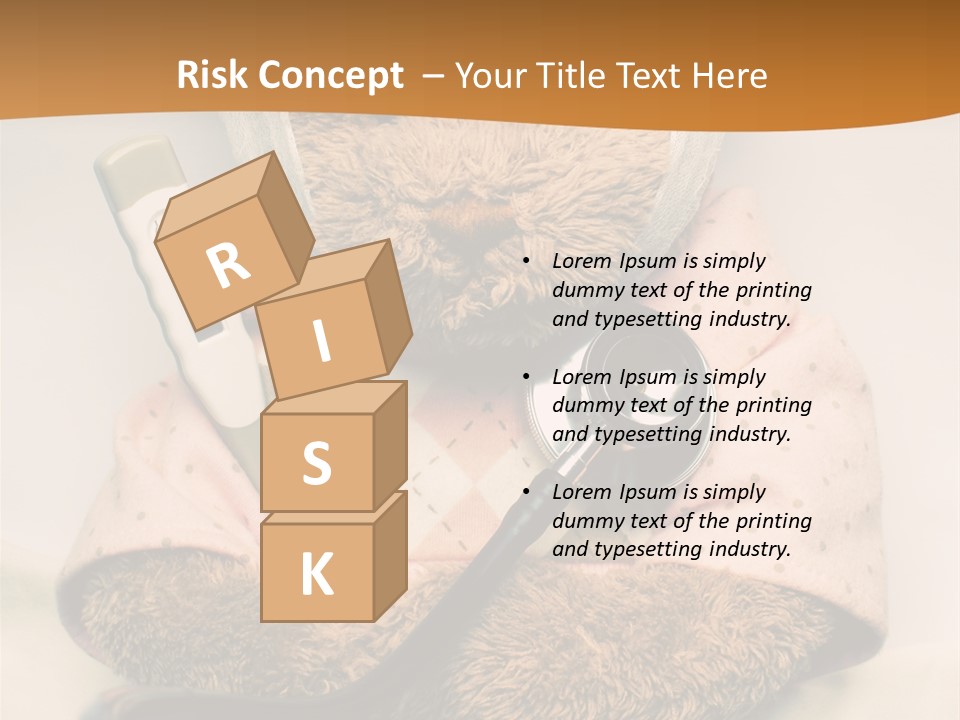 Accident Injury Teddy PowerPoint Template
