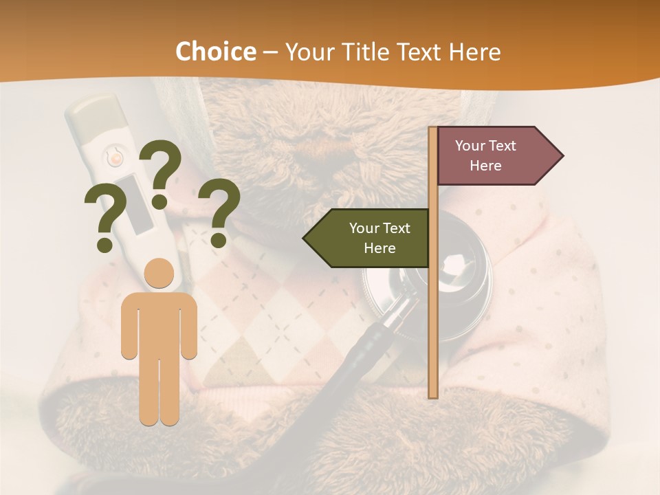 Accident Injury Teddy PowerPoint Template