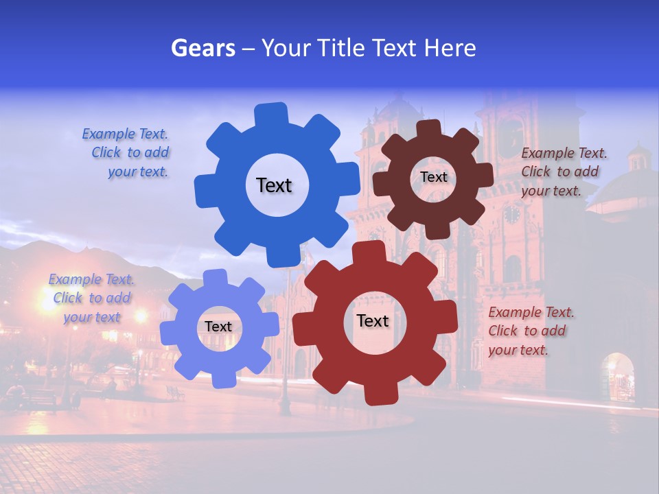 Latin Town Plaza PowerPoint Template