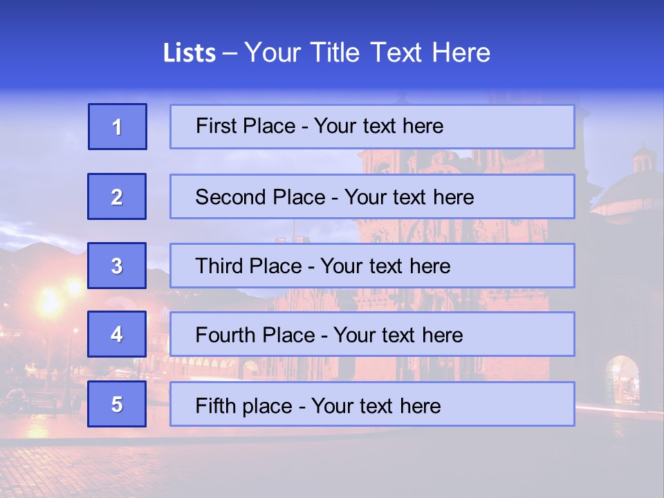 Latin Town Plaza PowerPoint Template