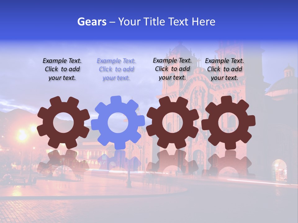 Latin Town Plaza PowerPoint Template