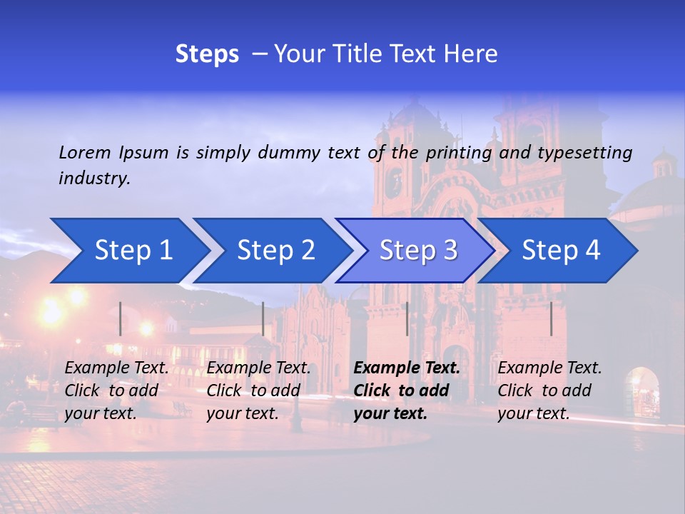 Latin Town Plaza PowerPoint Template