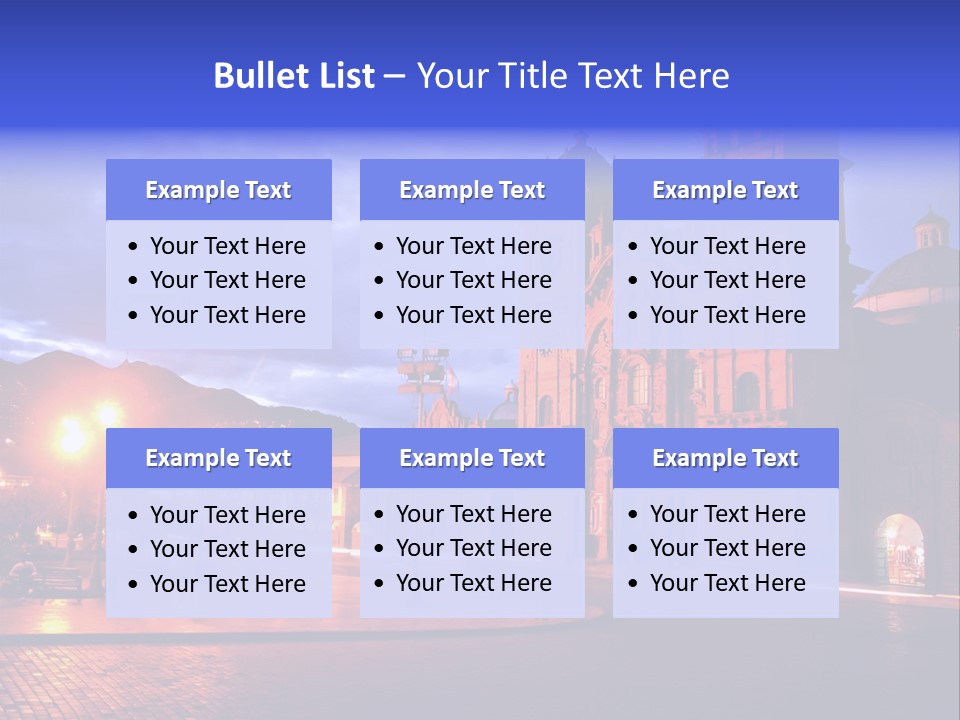 Latin Town Plaza PowerPoint Template