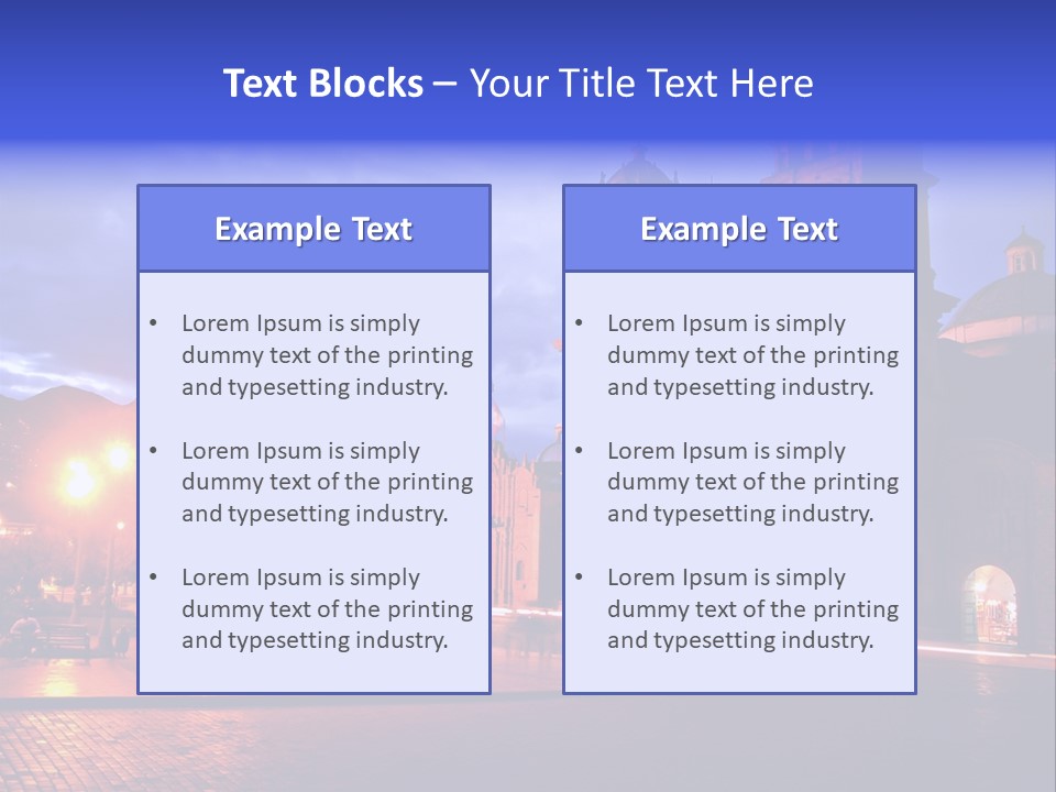 Latin Town Plaza PowerPoint Template