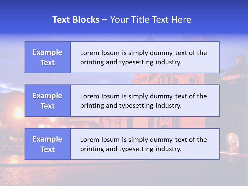 Latin Town Plaza PowerPoint Template
