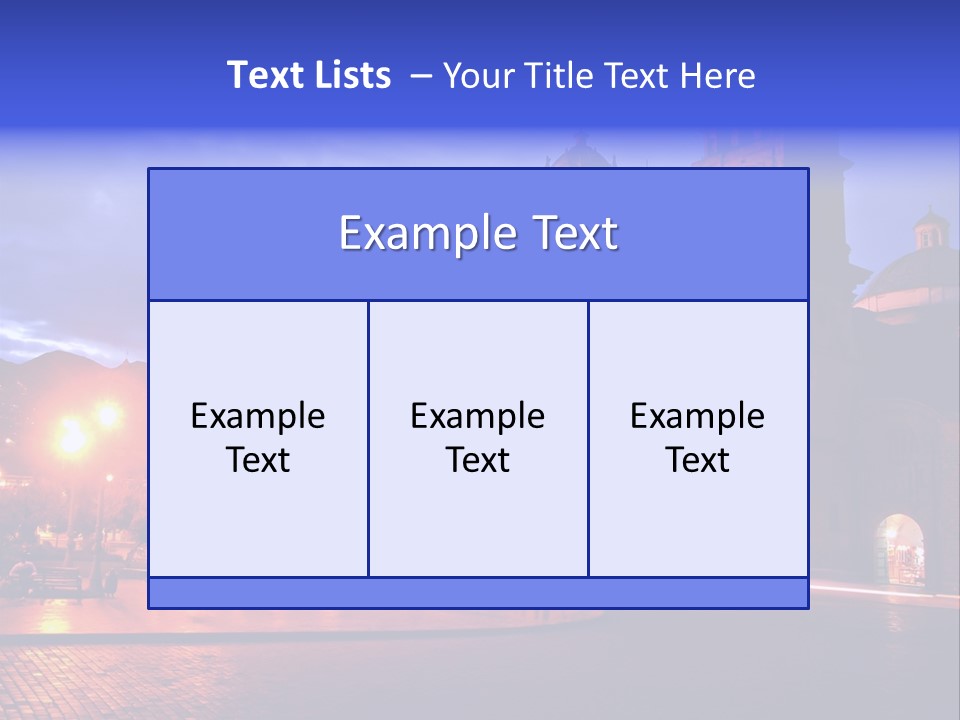 Latin Town Plaza PowerPoint Template