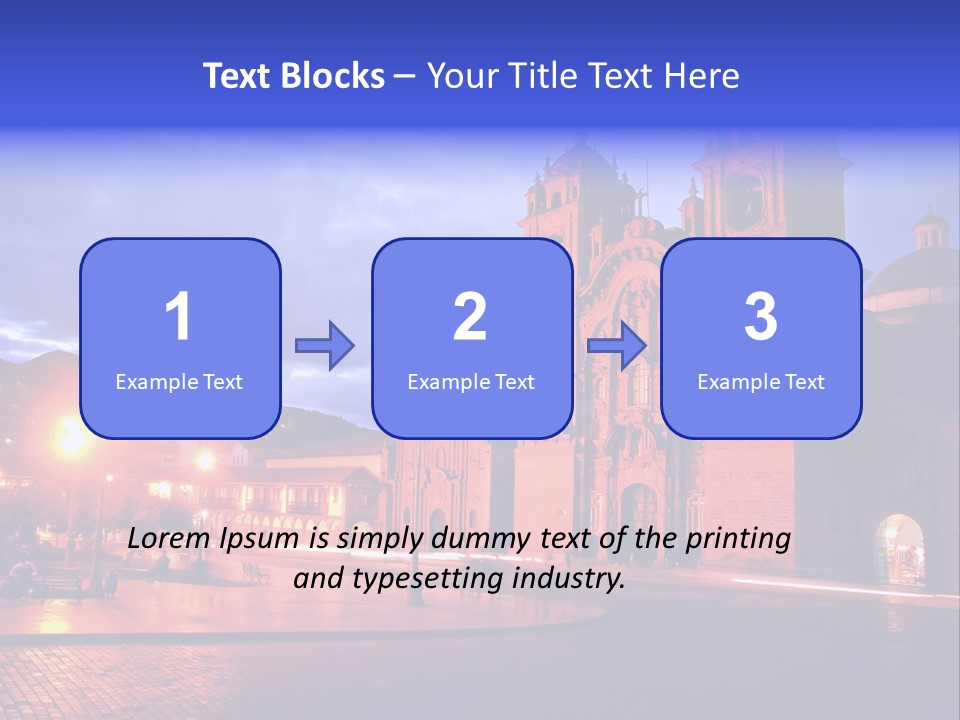 Latin Town Plaza PowerPoint Template